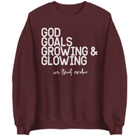 God's Goals, Growing & Glowing | Sweatshirt