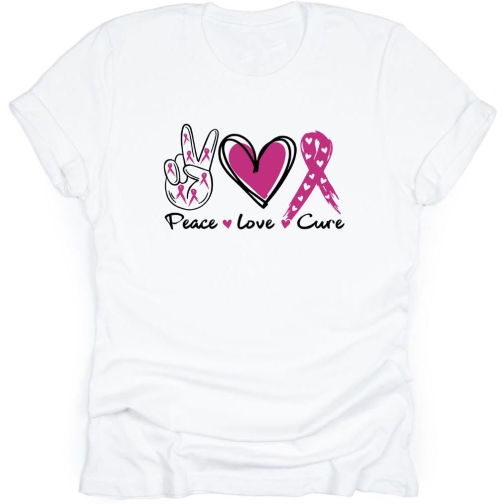 Peace, Love, Cure | Breast Cancer Awareness
