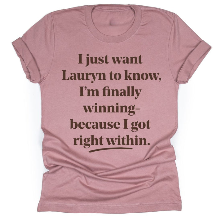 I Just Want Lauryn To Know