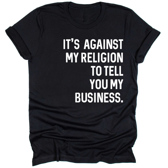 It's Against My Religion