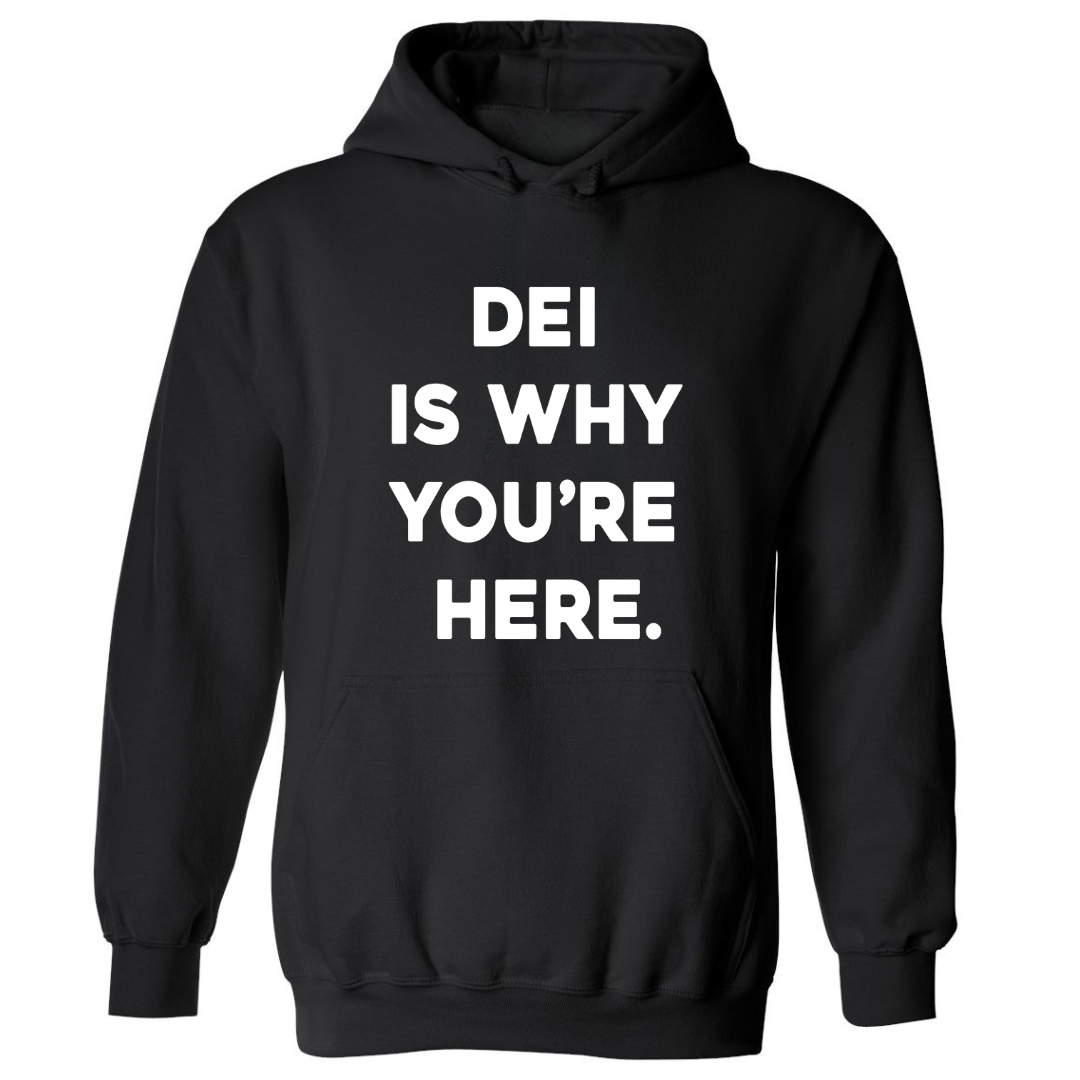 DEI Is Why You're Here.| Hoodie