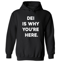 DEI Is Why You're Here.| Hoodie