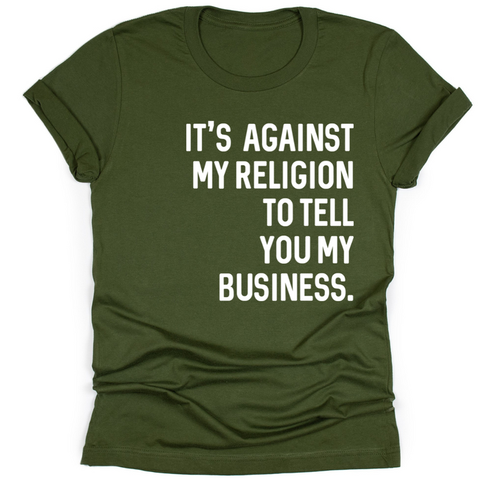 It's Against My Religion