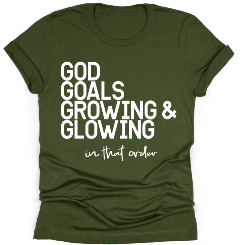 God, Goals, Growing & Glowing