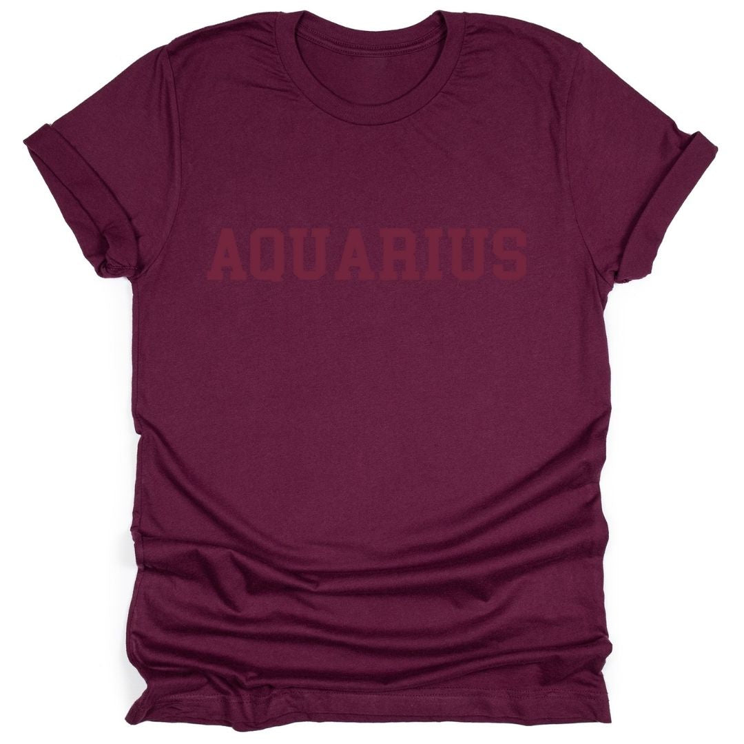 Air Signs (Gemini, Libra, Aquarius) Maroon Tees