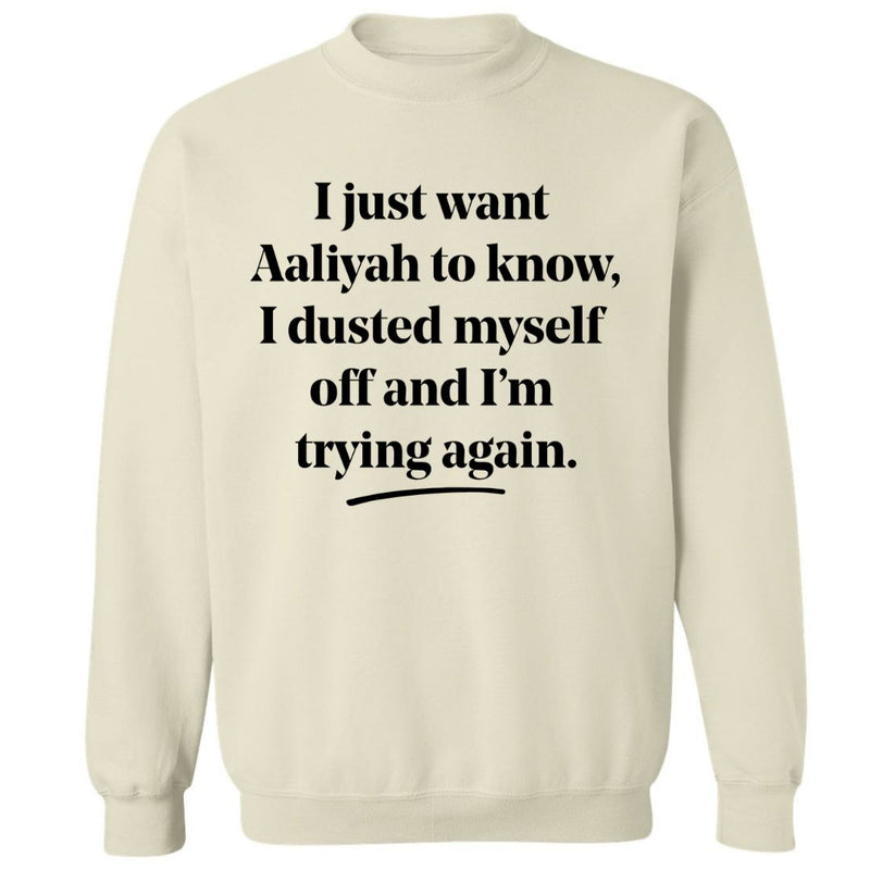 I Just Want Aaliyah To Know | Sweatshirt