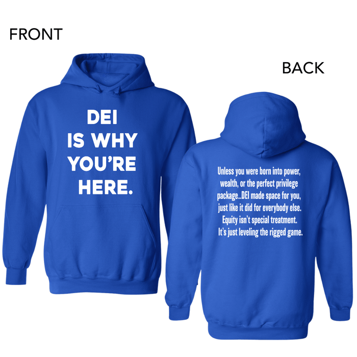 DEI Is Why You're Here.| Hoodie - Tahylor Made  