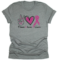 Peace, Love, Cure | Breast Cancer Awareness