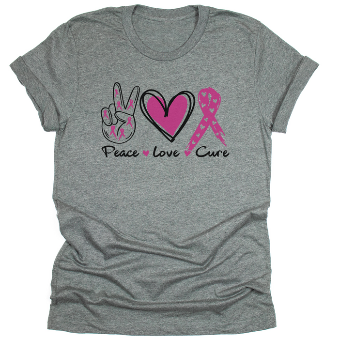 Peace, Love, Cure | Breast Cancer Awareness