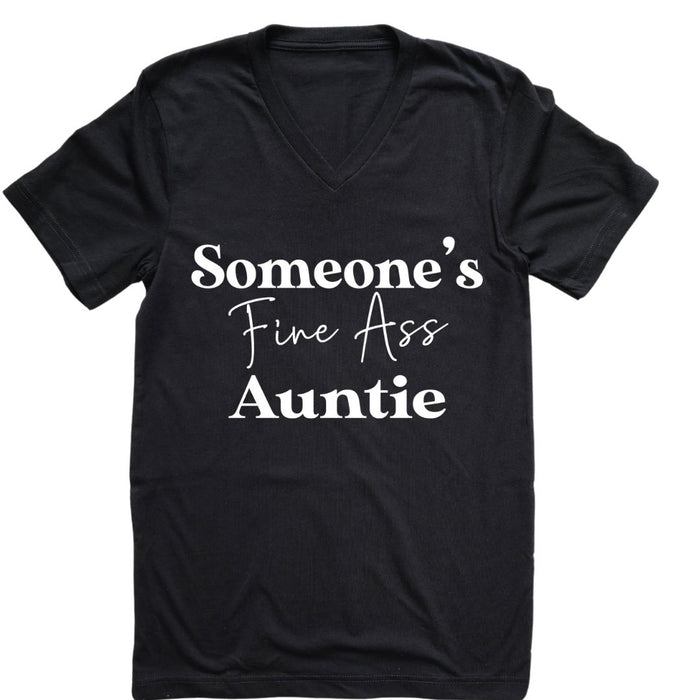 Someone's Fine Ass Auntie | V-Neck - Tahylor Made  