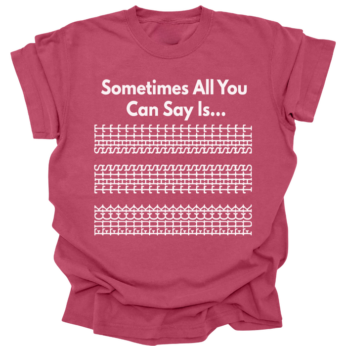 Sometimes All You Can Say Is...