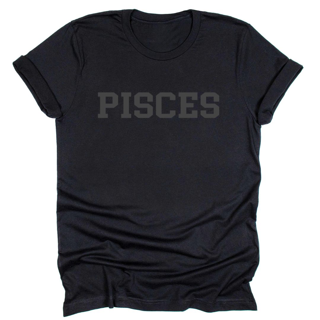 Water Signs (Cancer, Scorpio, Pisces) Black Tees - Tahylor Made  
