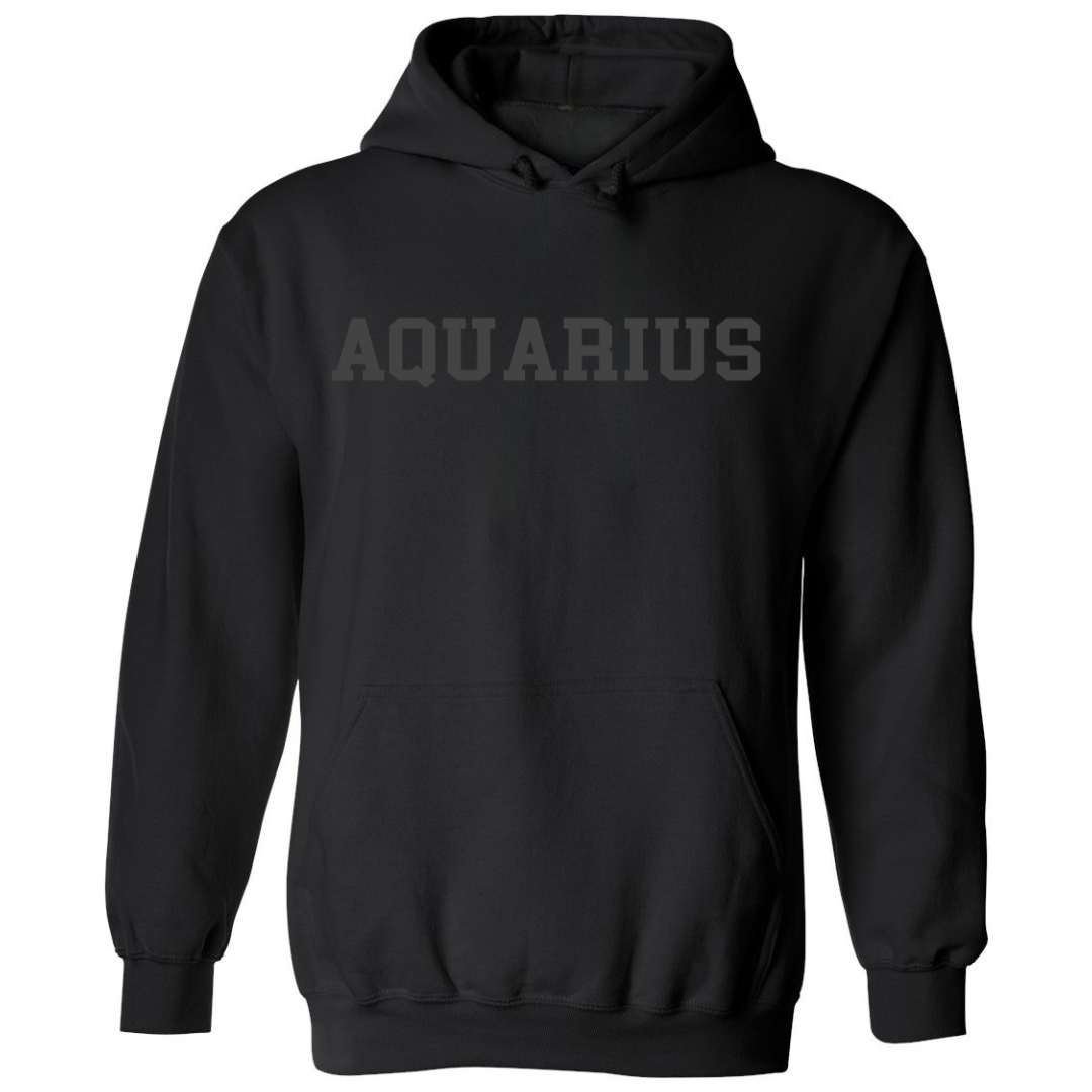 Air Signs (Gemini, Libra, Aquarius)  Black Hoodies/Sweatshirts