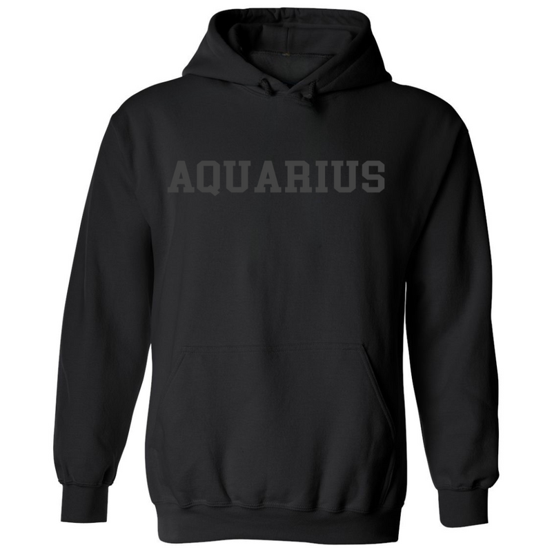 Air Signs (Gemini, Libra, Aquarius)  Black Hoodies/Sweatshirts