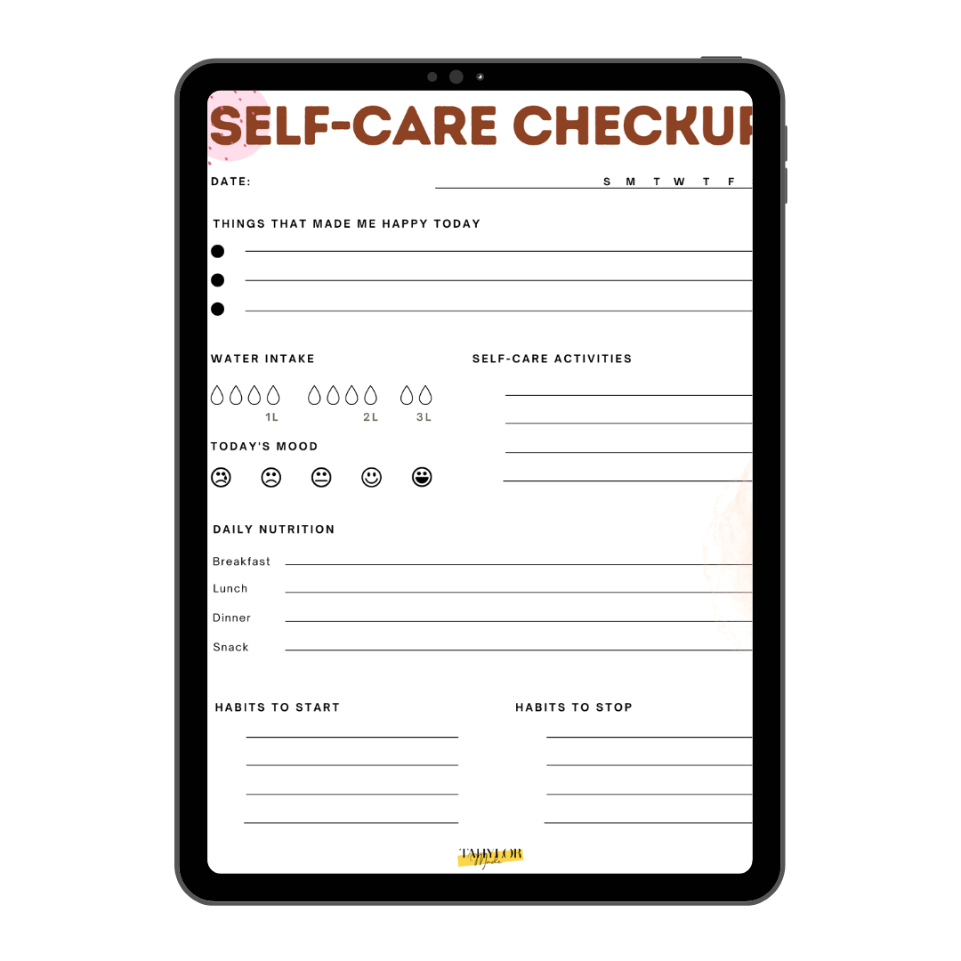 My Self-Care Digital Journal